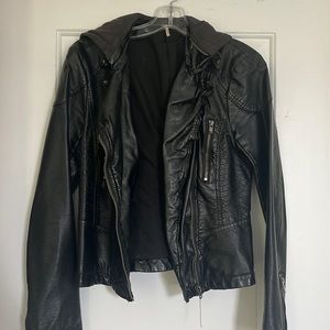 Free people leather jacket